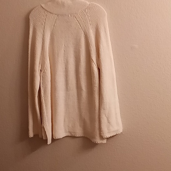 NEW J. Jill Boho Hippie Winter Fall Sz L Long Sleeves Cream Color Sweater C26 P - Picture 2 of 13